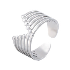 Wholesale Simple Geometry STAINLESS STEEL OPEN RINGS / Bague en acier inoxydable