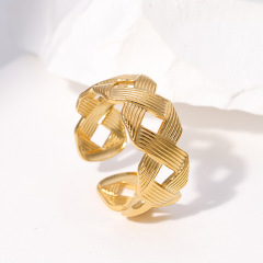 Simple Braided Chain STAINLESS STEEL OPENING RINGS / Bague en acier inoxydable