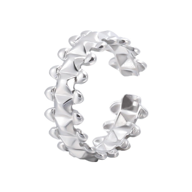 High Glamour Geometry STAINLESS STEEL OPEN RINGS / Bague en acier inoxydable