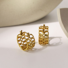 Delicate Circle STAINLESS STEEL HOOP EARRINGS / Boucle d'oreilles en acier inoxydable